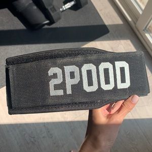 2 POOD Black magic sparkle sequin weightlifting belt size XXS